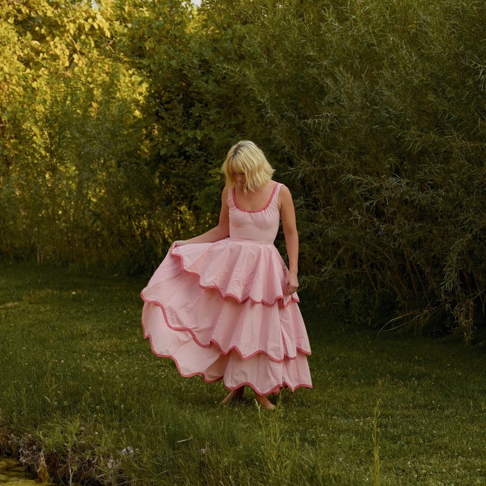 Elegant Pink Maxi Dress